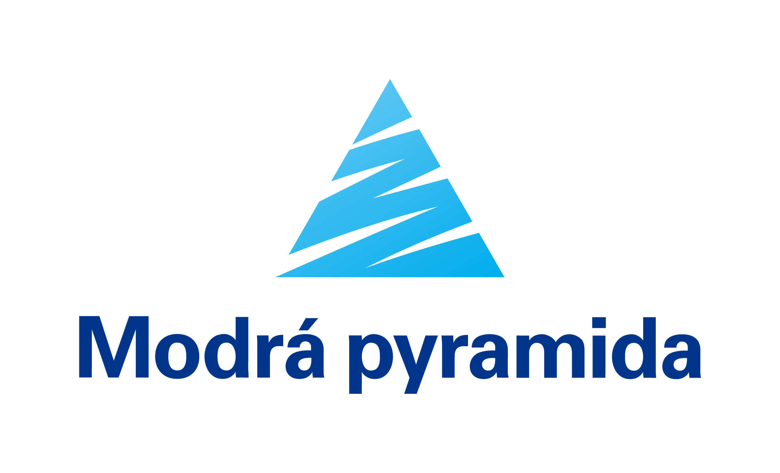 Modrá pyramida logo